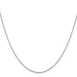 Gold Carded Box Chain - 14k White Gold / 16 in