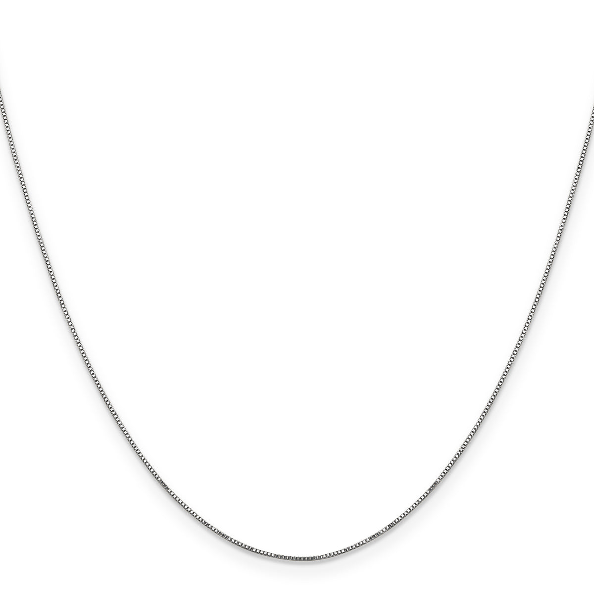 Gold Carded Box Chain - 14k White Gold / 16 in#14k White Gold