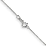 Gold Carded Box Chain - 14k White Gold / 16 in
