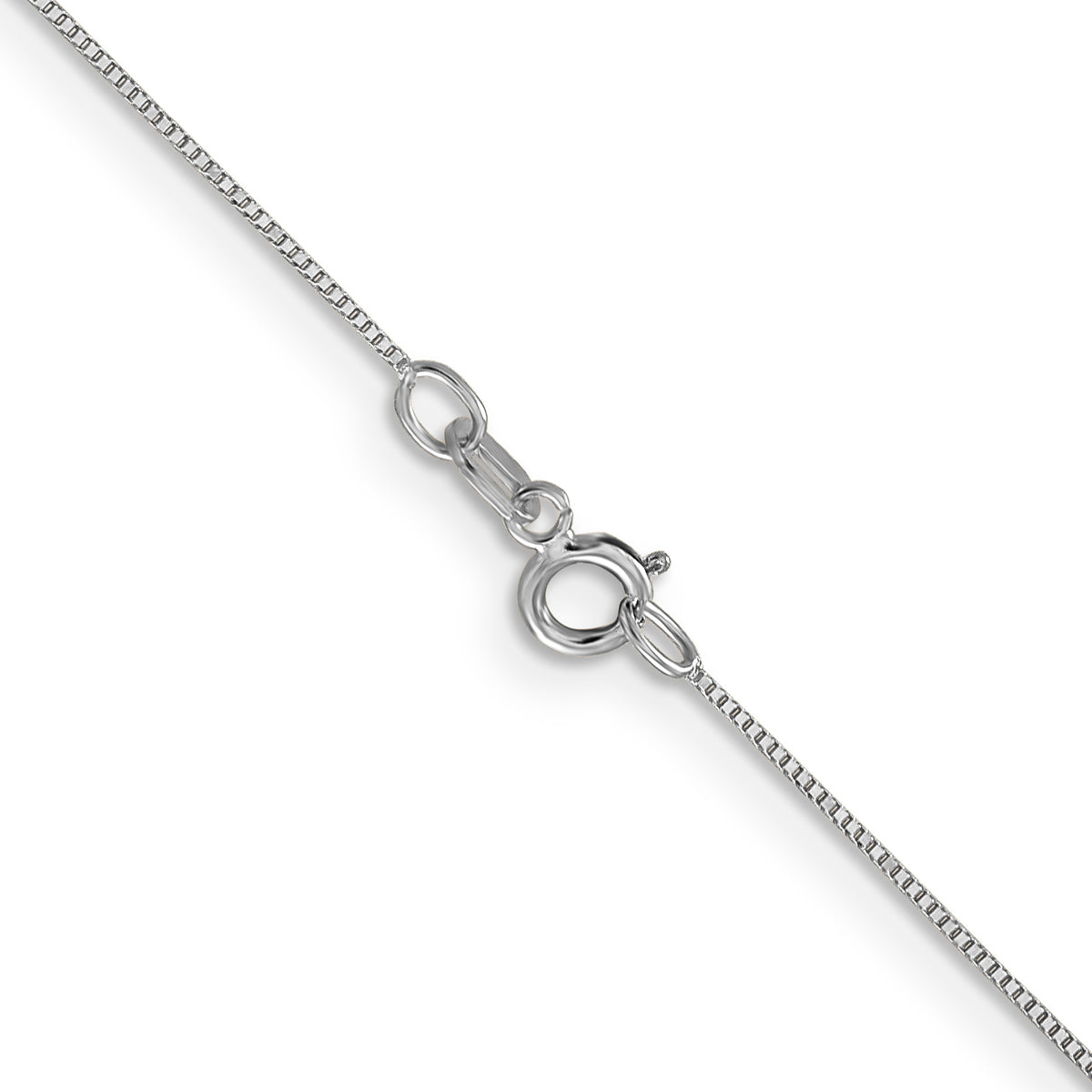 Gold Carded Box Chain - 14k White Gold / 16 in
