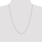 Gold Carded Box Chain - 14k White Gold / 24 in