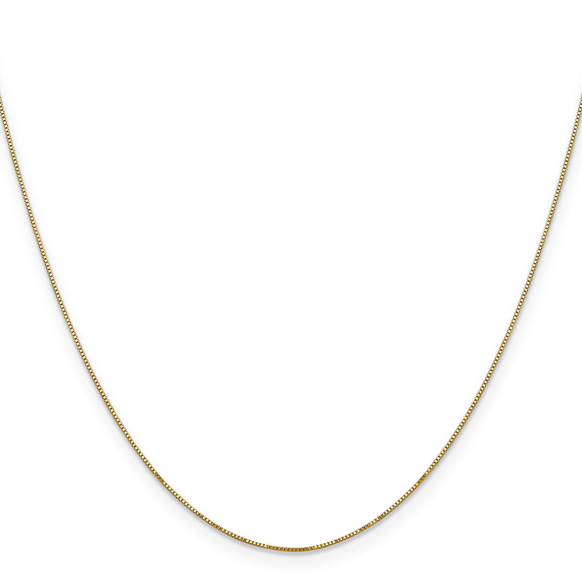 Gold Carded Box Chain - 14k Yellow Gold / 16 in