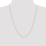 Gold Carded Box Chain - 14k Yellow Gold / 24 in