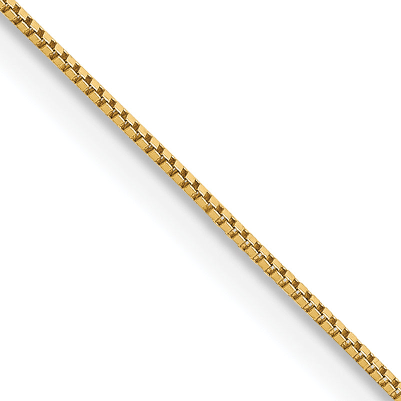 Gold Carded Box Chain - 14k Yellow Gold / 16 in
