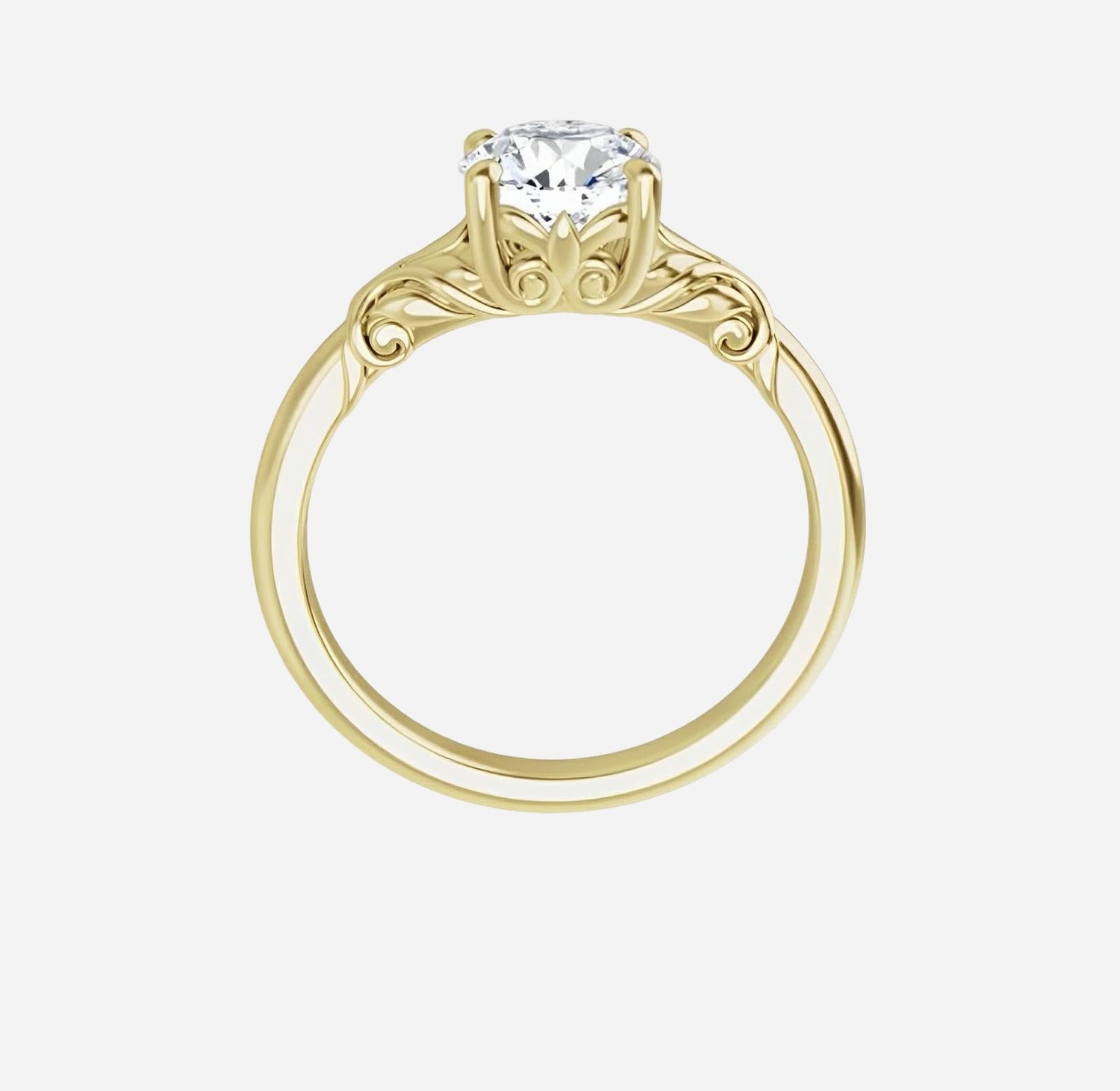 Bridal set rose gold and diamond