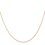 Gold (10K & 14K) Carded Cable Rope Chain - 14k Rose Gold / 13 in / 0.5 mm