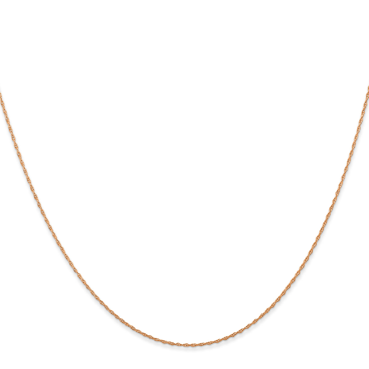 Gold (10K & 14K) Carded Cable Rope Chain - 14k Rose Gold / 13 in / 0.5 mm