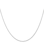 Gold (10K & 14K) Carded Cable Rope Chain - 14k White Gold / 13 in / 0.5 mm