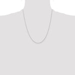 Gold (10K & 14K) Carded Cable Rope Chain - 14k White Gold / 22 in / 0.5 mm