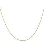 Gold (10K & 14K) Carded Cable Rope Chain - 14k Yellow Gold / 13 in / 0.5 mm