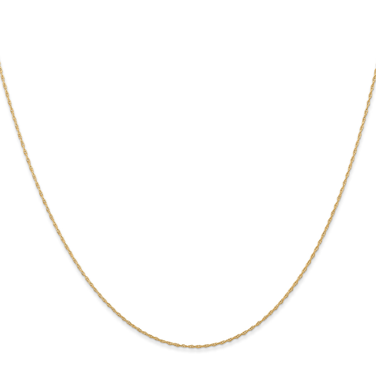 Gold (10K & 14K) Carded Cable Rope Chain - 14k Yellow Gold / 13 in / 0.5 mm