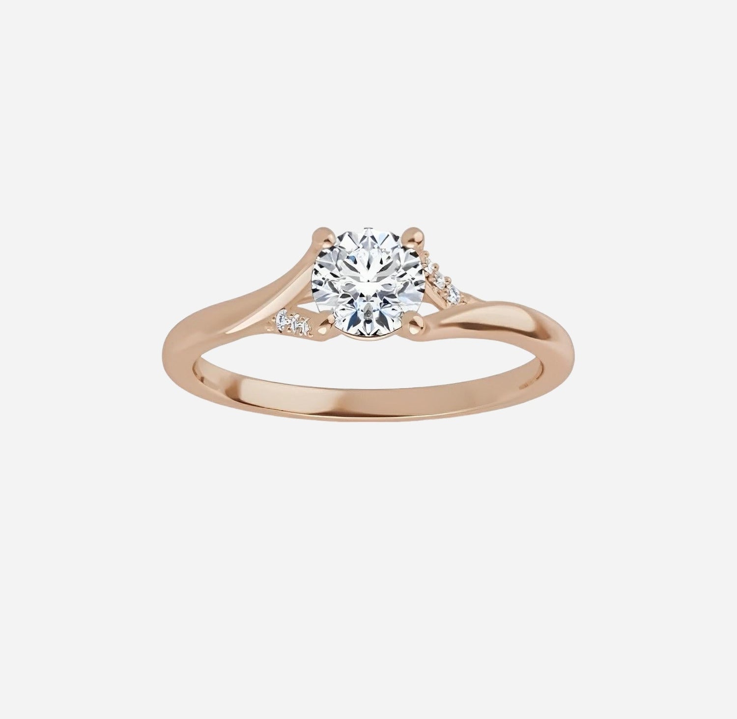 Bridal set, yellow gold and diamonds