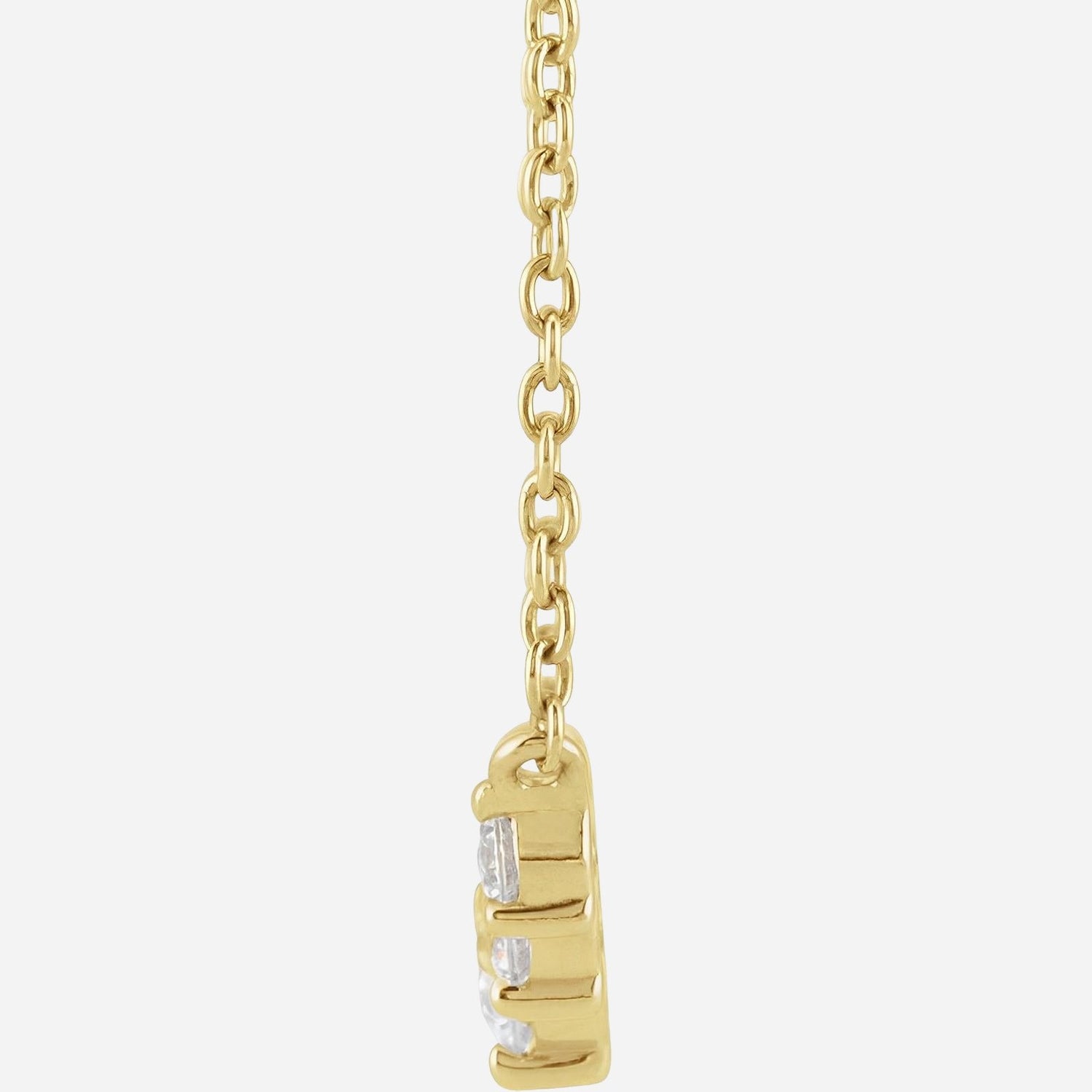 14K Yellow 1/3 CTW Lab-Grown Diamond Graduated 18" Necklace