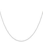 Gold (10K & 14K) Carded Curb Chain - 14k White Gold / 13 in / 0.42 mm