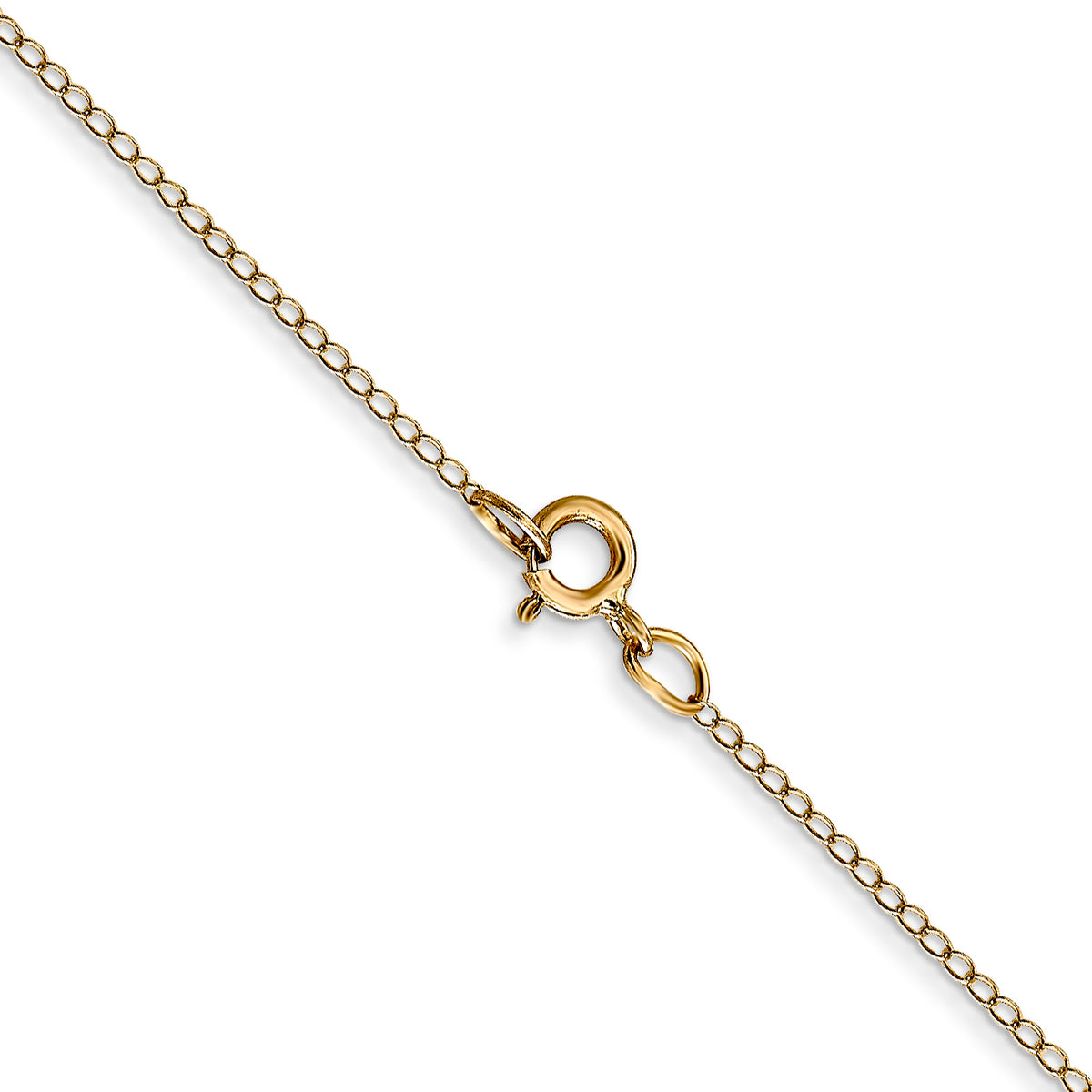 Gold (10K & 14K) Carded Curb Chain - 14k Yellow Gold / 13 in / 0.42 mm