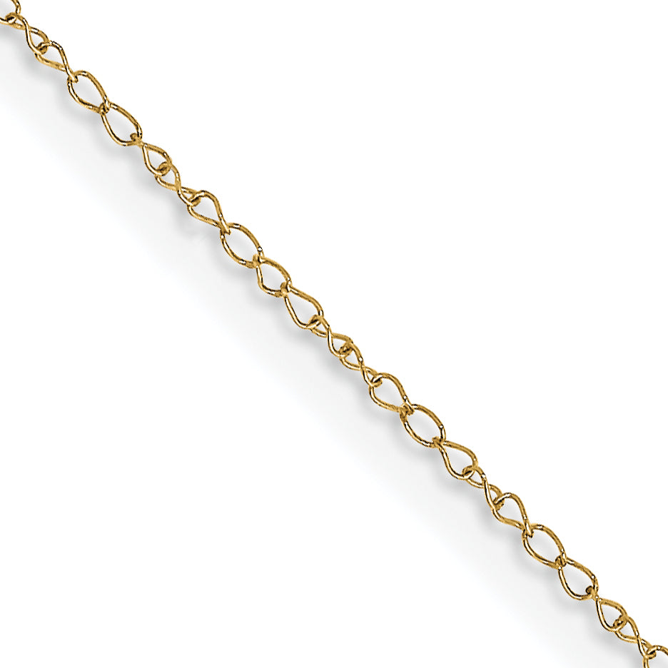 Gold (10K & 14K) Carded Curb Chain - 14k Yellow Gold / 16 in / 0.42 mm