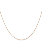 Gold (10K & 14K) Carded Cable Rope Chain - 14k Rose Gold / 16 in / 0.6 mm