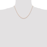 Gold (10K & 14K) Carded Cable Rope Chain - 14k Rose Gold / 18 in / 0.6 mm