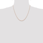 Gold (10K & 14K) Carded Cable Rope Chain - 14k Rose Gold / 20 in / 0.6 mm