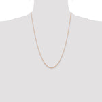 Gold (10K & 14K) Carded Cable Rope Chain - 14k Rose Gold / 24 in / 0.6 mm