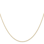 Gold (10K & 14K) Carded Cable Rope Chain - 14k Yellow Gold / 13 in / 0.6 mm