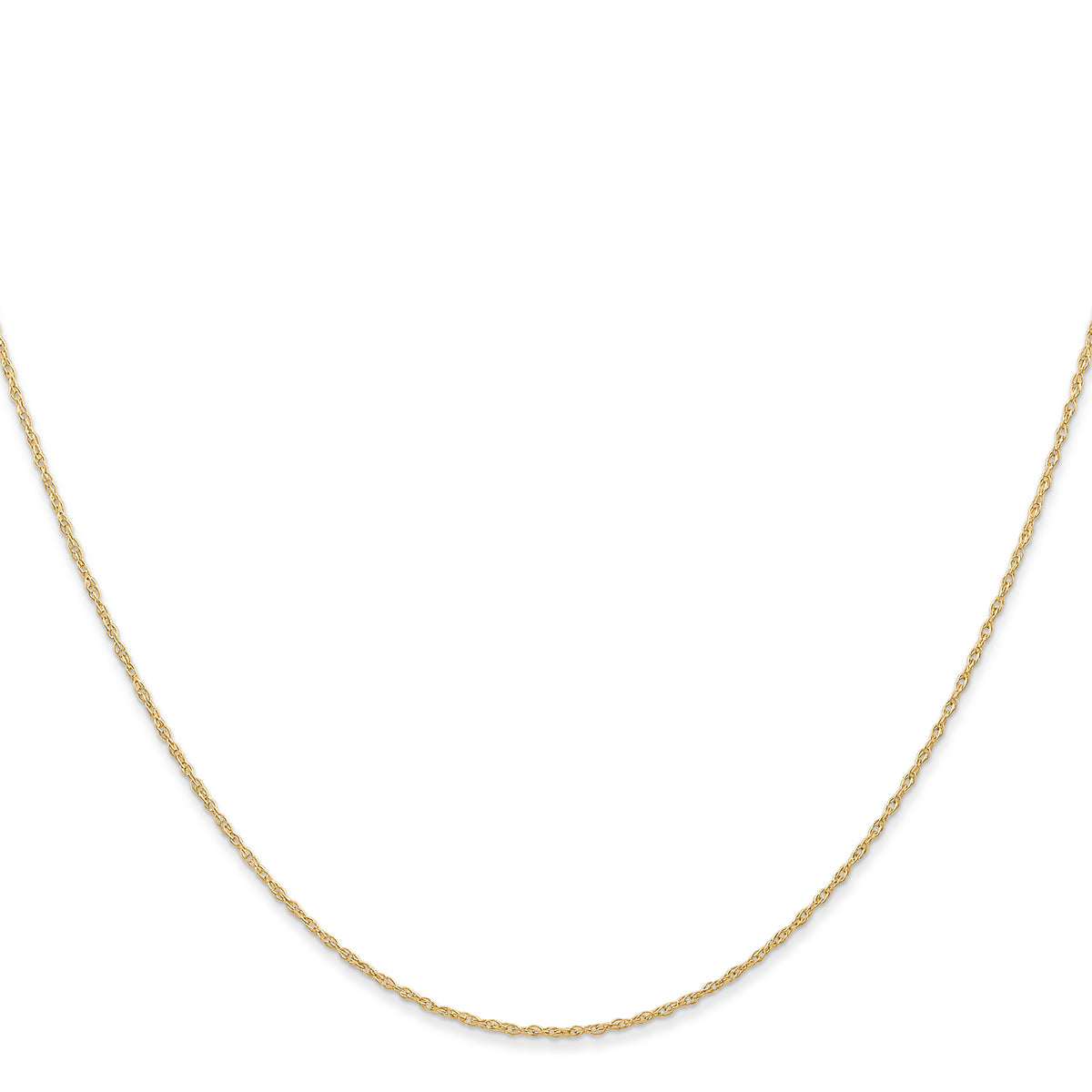 Gold (10K & 14K) Carded Cable Rope Chain - 14k Yellow Gold / 13 in / 0.6 mm