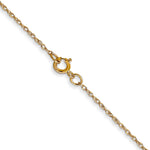 Gold (10K & 14K) Carded Cable Rope Chain - 14k Yellow Gold / 13 in / 0.6 mm