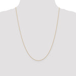 Gold (10K & 14K) Carded Cable Rope Chain - 14k Yellow Gold / 24 in / 0.6 mm