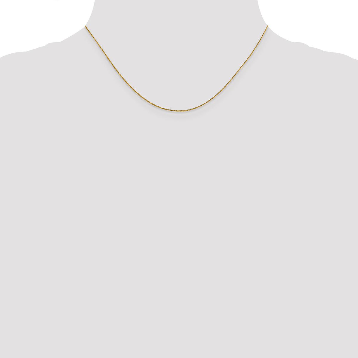 Leslie's 14K .8mm Rope Chain - 16 inch