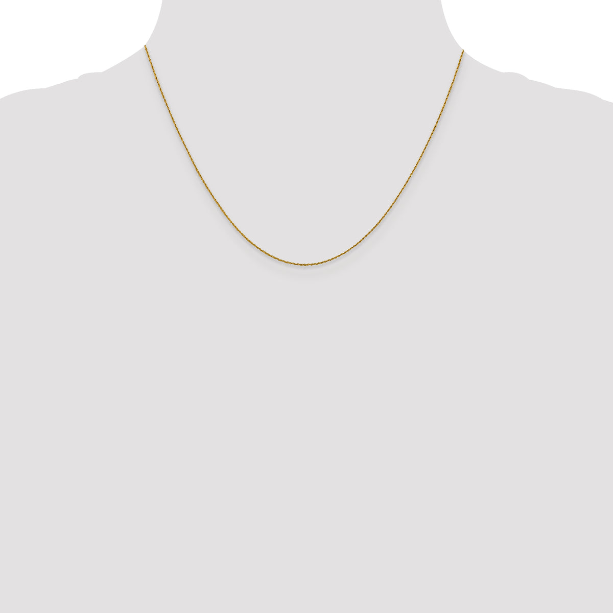 Leslie's 14K .8mm Rope Chain - 18 inch