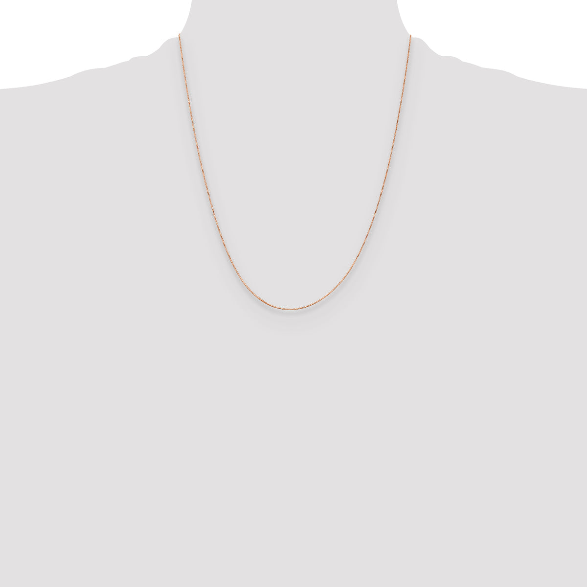 Leslie's (10K & 14K) Baby Box Chain - 14k Rose Gold / 22 in / Lobster