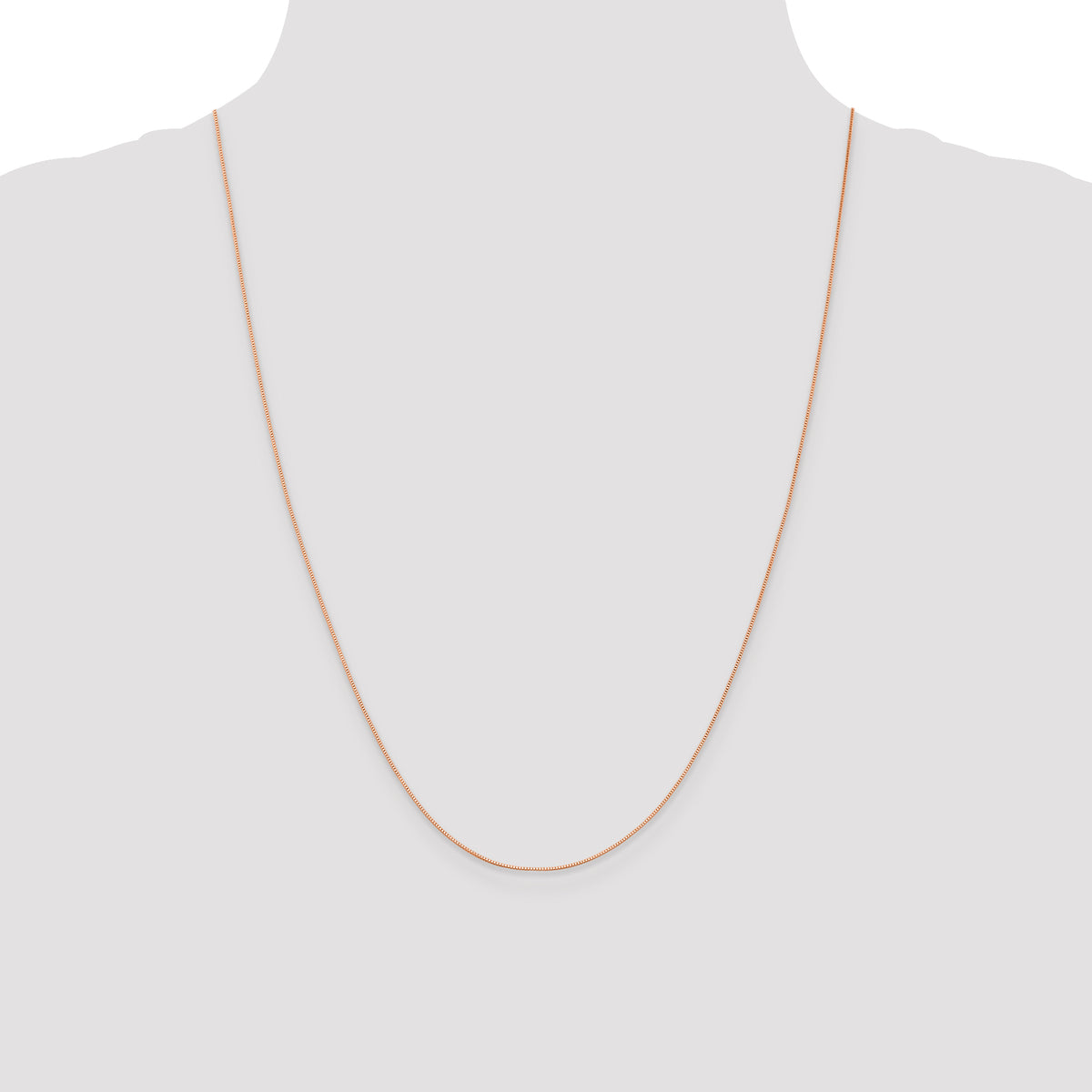 Leslie's (10K & 14K) Baby Box Chain - 14k Rose Gold / 24 in / Lobster