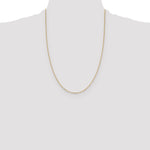 Leslie's 14K 1mm Diamond-Cut Open Long Link Cable Chain - 24 inch