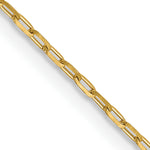Leslie's 14K 1mm Diamond-Cut Open Long Link Cable Chain - 16 inch