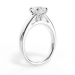 Adriana Asscher Cut Lab Grown Diamond 14Kt White Gold Engagement Ring - View 3