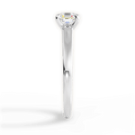 Adriana Asscher Cut Lab Grown Diamond 18Kt White Gold Engagement Ring - View 2