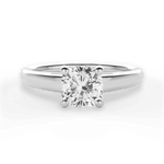 Adriana Cushion Cut Lab Grown Diamond 18Kt White Gold Engagement Ring