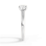 Adriana Cushion Cut Lab Grown Diamond 18Kt White Gold Engagement Ring - View 2