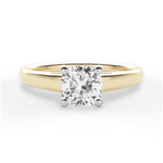 Adriana Cushion Cut Lab Grown Diamond 18Kt Yellow Gold Engagement Ring