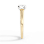 Adriana Cushion Cut Lab Grown Diamond 18Kt Yellow Gold Engagement Ring - View 3