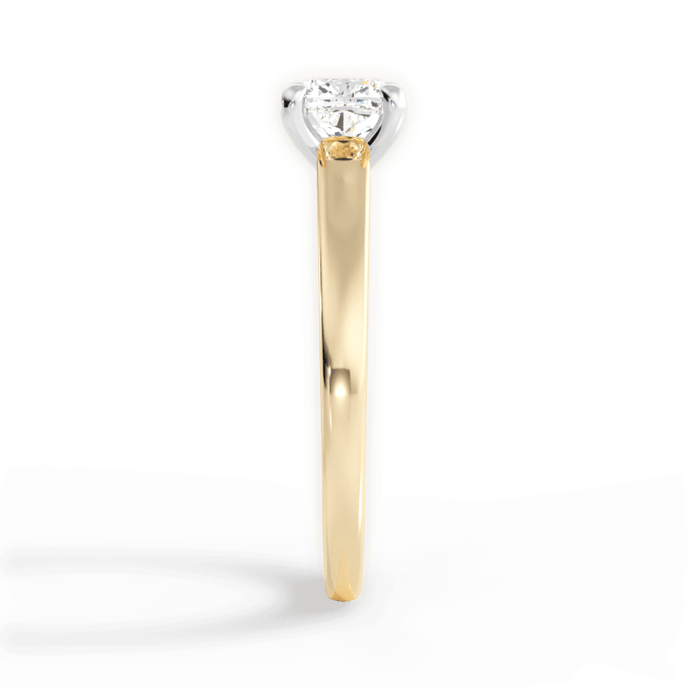 Adriana Cushion Cut Lab Grown Diamond 18Kt Yellow Gold Engagement Ring - View 3