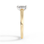 Adriana Emerald Cut Lab Grown Diamond 18Kt Yellow Gold Engagement Ring - View 2