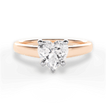 Adriana Heart Cut Lab Grown Diamond 18Kt Rose Gold Engagement Ring