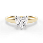 Adriana Heart Cut Lab Grown Diamond 18Kt Yellow Gold Engagement Ring