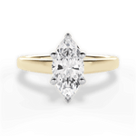 Adriana Marquise Cut Lab Grown Diamond 18Kt Yellow Gold Engagement Ring