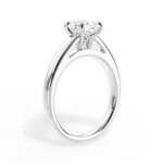 Adriana Oval Cut Lab Grown Diamond 18Kt White Gold Engagement Ring - View 3