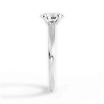 Adriana Oval Cut Lab Grown Diamond 18Kt White Gold Engagement Ring - View 2