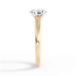 Adriana Oval Cut Lab Grown Diamond 18Kt Yellow Gold Engagement Ring - View 3
