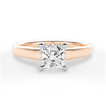 Adriana Princess Cut Lab Grown Diamond 18Kt Rose Gold Engagement Ring
