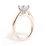 Adriana Princess Cut Lab Grown Diamond 18Kt Rose Gold Engagement Ring - View 2